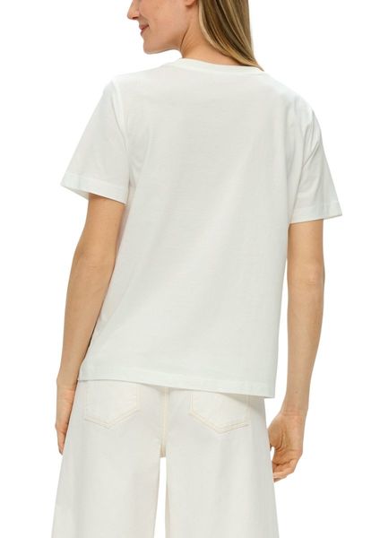 s.Oliver Red Label T-Shirt imprimée à col rond - blanc (02D0)