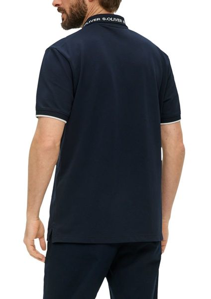 s.Oliver Red Label Poloshirt mit Logo-Kragen  - blau (5978)