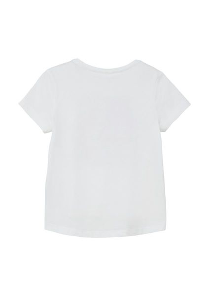 s.Oliver Red Label T-shirt avec impression sur le devant   - blanc (0100)