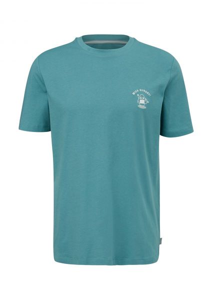 s.Oliver Red Label T-Shirt mit Grafik-Print - blau (65D3)
