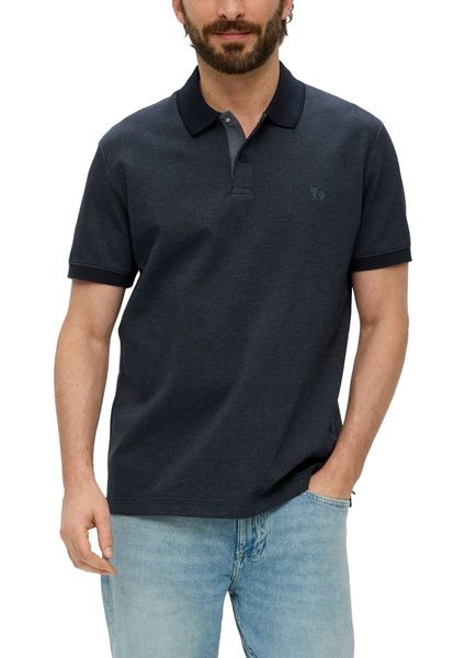 s.Oliver Red Label Polo shirt with press studs  - blue (5978)