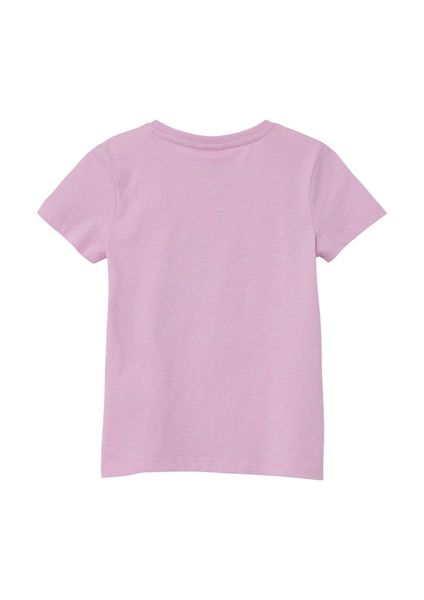 s.Oliver Red Label T-shirt en coton avec imprimé frontal Smiley®.  - rose (4442)