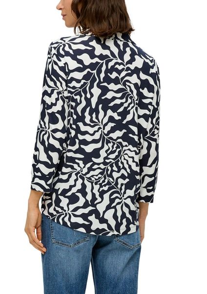 s.Oliver Red Label Top with 3/4-length sleeves - white/blue (59A1)
