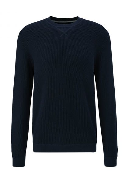 s.Oliver Red Label Knitted jumper with ribbed details   - blue (5978)