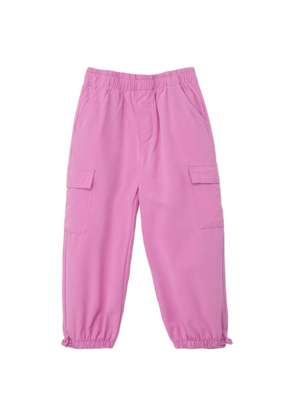 s.Oliver Red Label Relaxed: trousers with cargo pockets  - pink (4446)
