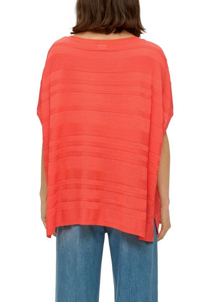 s.Oliver Red Label Knitted poncho in a viscose blend  - orange (2590)