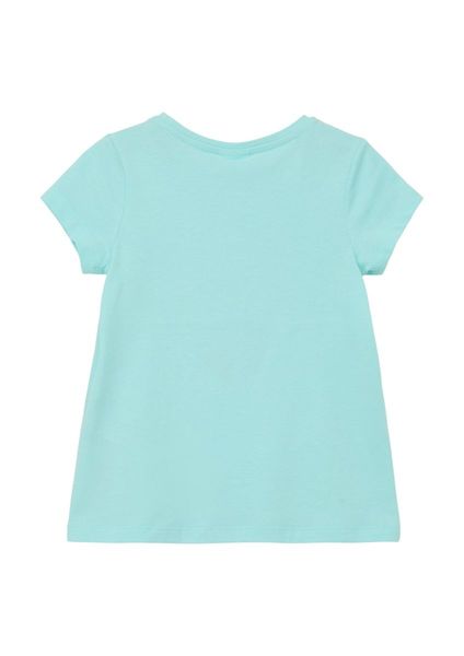 s.Oliver Red Label T-Shirt mit Front-Print   - grün/blau (6006)