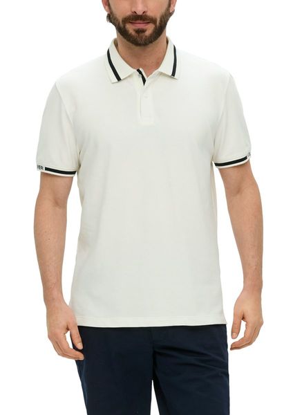 s.Oliver Red Label Polo shirt with contrast detail - white (0120)