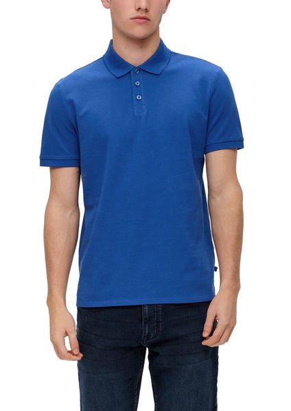 Q/S designed by Cotton polo shirt   - blue (5591)