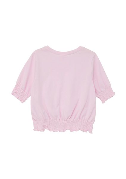 s.Oliver Red Label T-shirt with a wavy hem  - pink (4073)