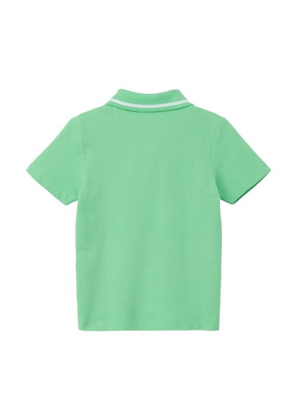 s.Oliver Red Label Poloshirt mit Kontrast-Streifen   - grün (7303)