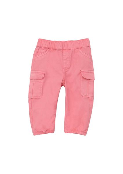 s.Oliver Red Label Stretch cotton cargo trousers  - pink (4348)
