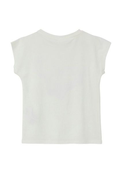 s.Oliver Red Label T-shirt with a front print  - white (0210)