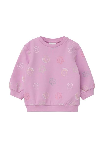 s.Oliver Red Label Sweatshirt mit All-over-Print  - pink (44A0)