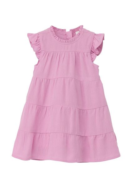 s.Oliver Red Label Dress with ruffle details - pink (4442)