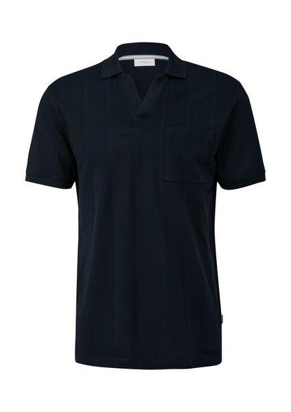 s.Oliver Red Label Polo shirt with a breast pocket - blue (5978)