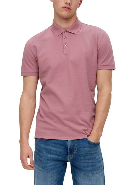 Q/S designed by Polo-Shirt aus Baumwolle   - pink (4366)
