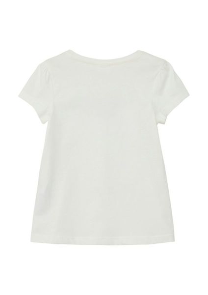 s.Oliver Red Label T-shirt avec photo imprimée  - blanc (0210)