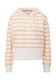 Q/S designed by Stretch cotton sweatshirt jacket - orange/white (21G0)