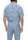 s.Oliver Red Label Kurzarmhemd aus Baumwoll-Viskosemix  - weiß/blau (01A1)