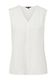 comma Viscose blend top with a satin finish - white (0120)