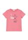 s.Oliver Red Label T-shirt with front print - pink (4348)