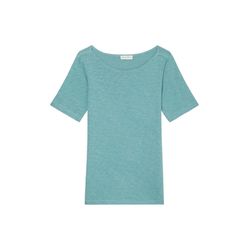Marc O'Polo T-shirt en jersey slub - vert/bleu (424)