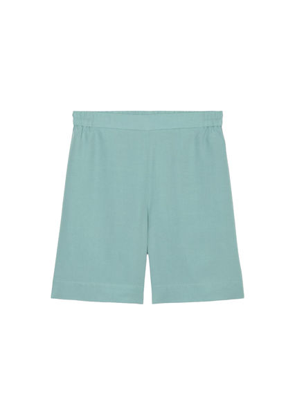 Marc O'Polo Shorts aus Lyocell-Leinen-Mix - grün/blau (424)