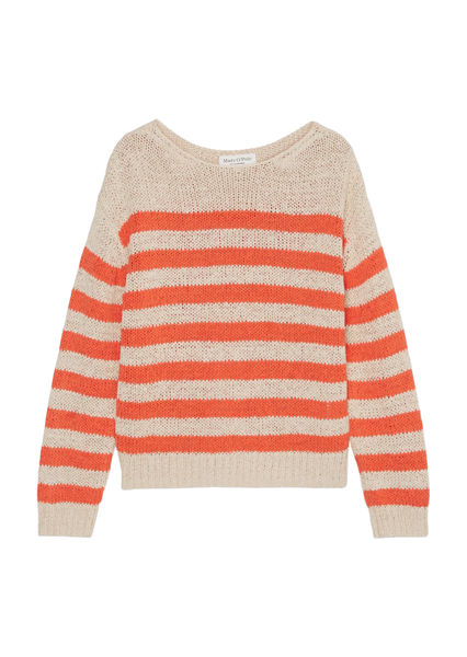 Marc O'Polo Striped sweater - orange (A96)