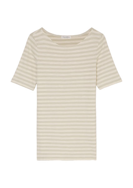 Marc O'Polo Striped T-shirt - brown/beige (B78)