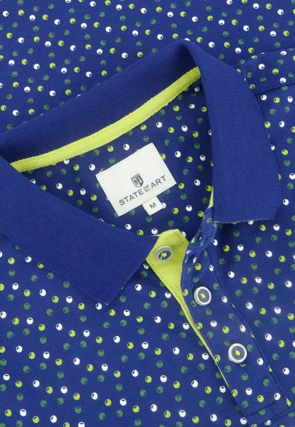 State of Art Piqué-Poloshirt aus Baumwolle - blau (5732)
