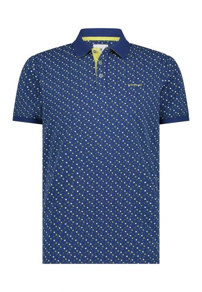 State of Art Cotton pique polo shirt - blue (5732)