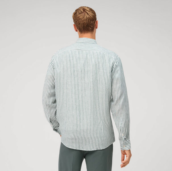 Olymp Casual Freizeithemd : Regular fit - weiß/grün (48)