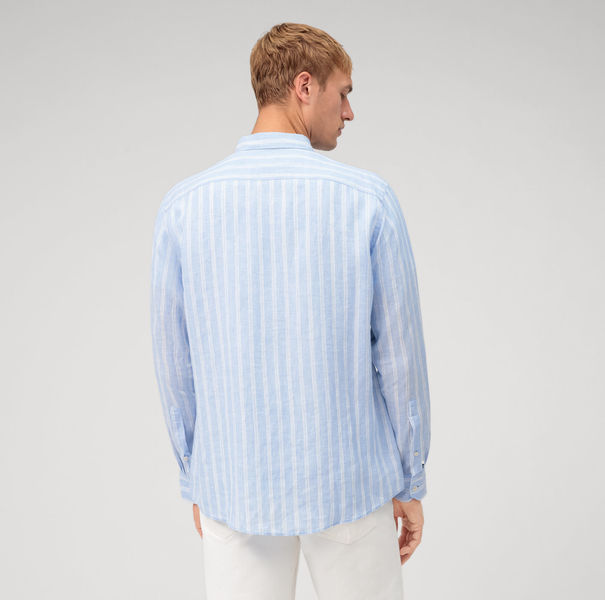 Olymp Freizeithemd : Regular Fit - weiß/blau (11)