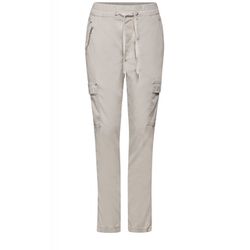 Street One Pantalon coupe ample - gris/beige (15526)