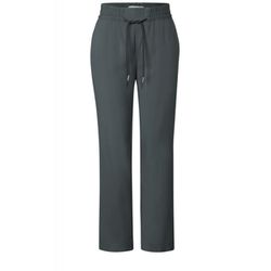 Street One Viscose loose fit trousers - green (15518)