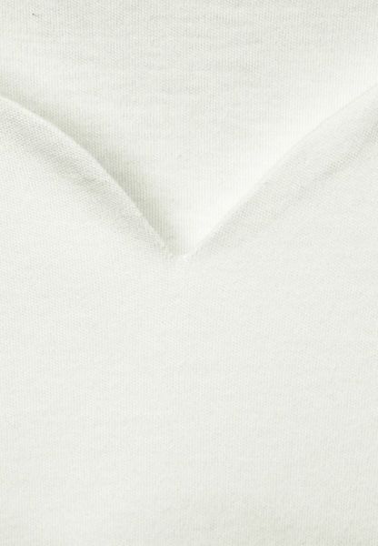 Street One Shirt with heart neckline - white (10108)