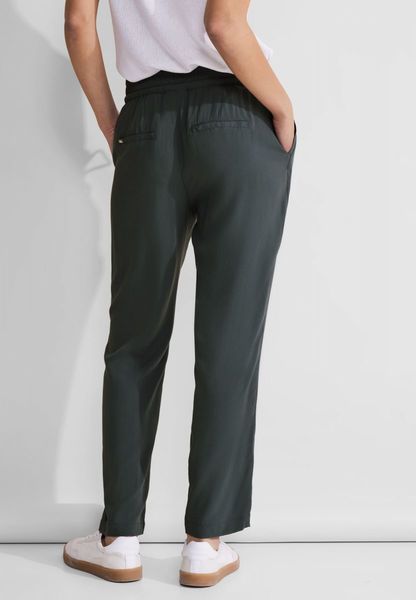 Street One Viscose loose fit trousers - green (15518)