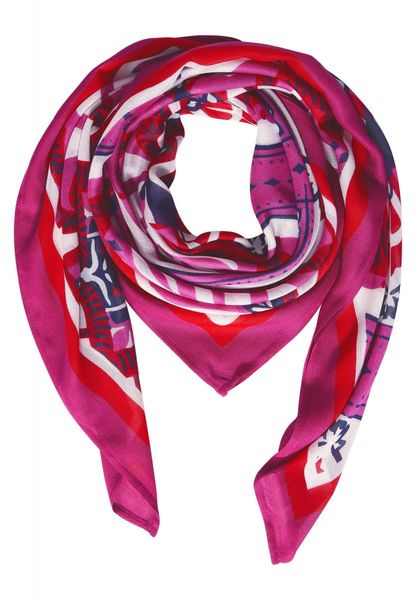 Street One Print scarf - pink (35755)