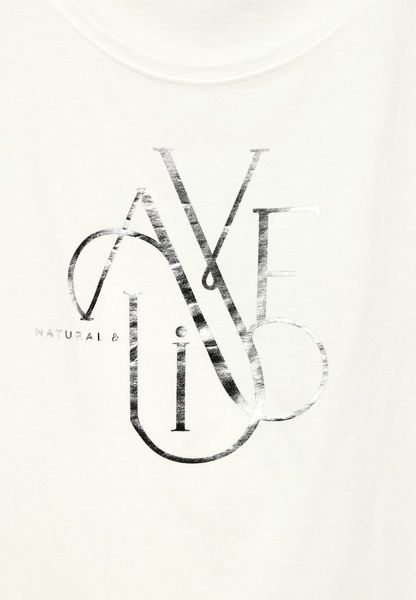 Street One T-shirt with wording - white (20108)