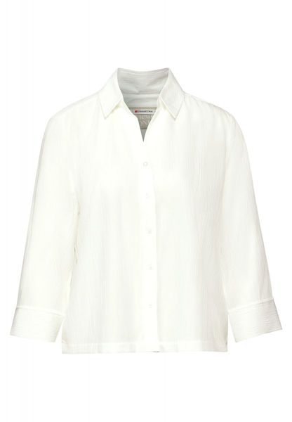 Street One Chemisier à col chemise en crêpe - blanc (10108)
