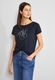 Street One T-shirt with wording - blue (21238)