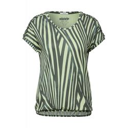 Cecil T-shirt à rayures - vert (25747)