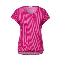 Cecil Gestreiftes T-Shirt - pink (25597)