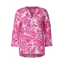 Cecil Linen blouse with print - pink (25369)