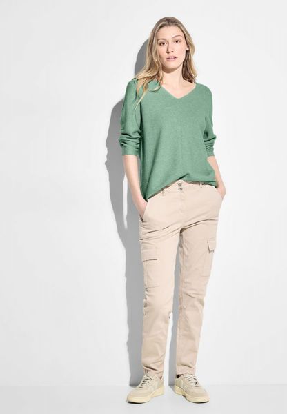 Cecil Sweater with V-neck - green (15570)