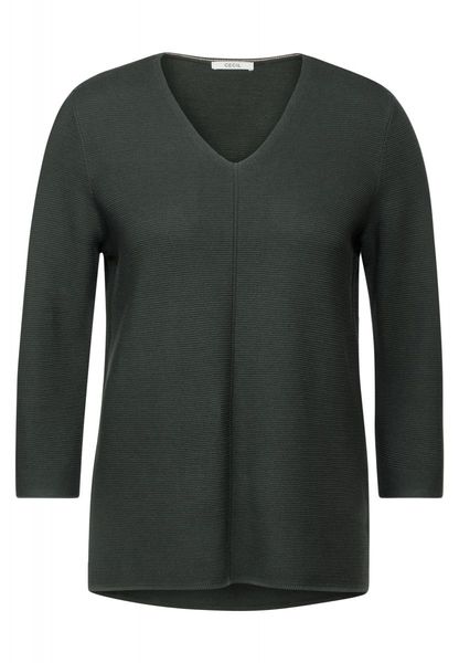 Cecil Sweater with V-neck - green (15382)