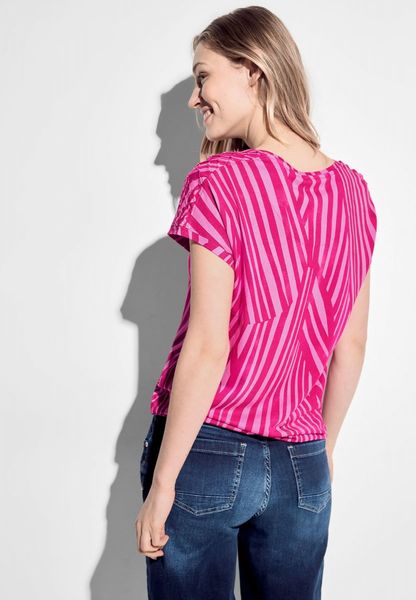 Cecil Gestreiftes T-Shirt - pink (25597)