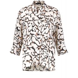Taifun Blouse with an all-over print - white/black (09452)
