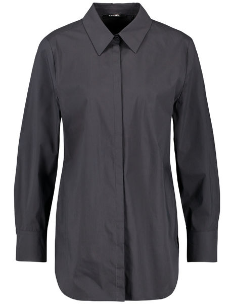 Taifun Fine cotton blouse - gray (01100)